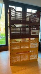 4 HEMA Letterkratjes - Geel & Terra - Opvouwbaar, Huis en Inrichting, Woonaccessoires | Overige, Ophalen of Verzenden, Gebruikt