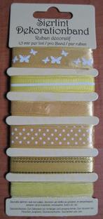 Sierlint geel., Ophalen of Verzenden, Zo goed als nieuw, Lint, Band of Elastiek