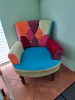 Kleurrijke Kinderfauteuil, Huis en Inrichting, Fauteuils, Ophalen, Hout, Gebruikt, Minder dan 75 cm