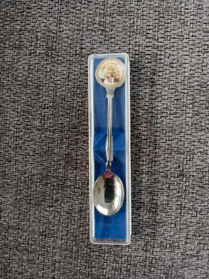 Zilveren lepel Prinses Amalia, Antiek en Kunst, Antiek | Bestek, Ophalen of Verzenden