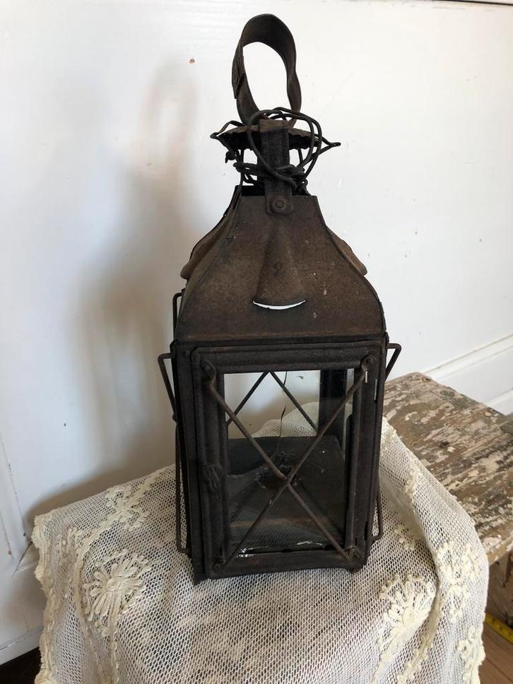 Antieke frans lantaarn (kerst ), Antiek en Kunst, Curiosa en Brocante, Ophalen of Verzenden