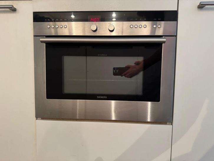 Siemens inbouw combi magnetron met hetelucht oven, Witgoed en Apparatuur, Ovens, Gebruikt, Inbouw, Oven met grill, 45 tot 60 cm
