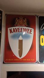 Emaille reclamebord kaveewee, Ophalen of Verzenden, Gebruikt