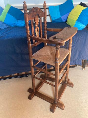 Vintage Houten Kinderstoel beschikbaar voor biedingen