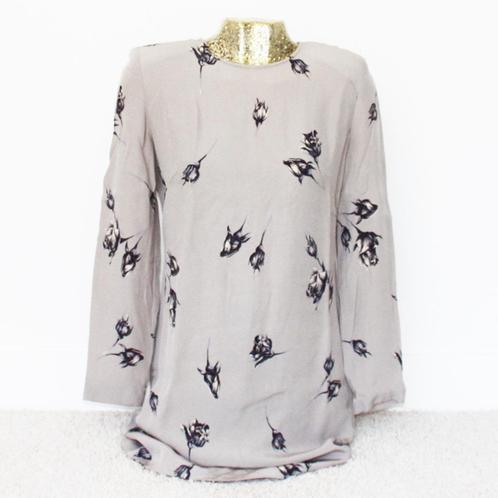 Bogie Woman Jurkje 100% Viscose (Maat 38) - 581 € 35,-, Kleding | Dames, Jurken, Zo goed als nieuw, Maat 38/40 (M), Beige, Boven de knie