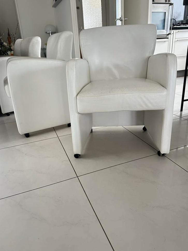 Leren Eetkamerstoelen - Stijlvol en Comfortabel, Huis en Inrichting, Stoelen, Ophalen of Verzenden