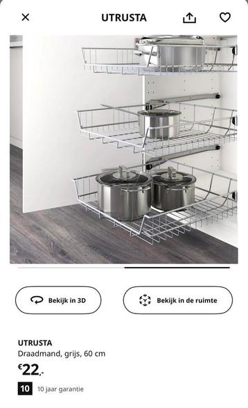 Utrusta draadmand Ikea - afbeelding 2