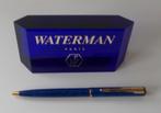 Waterman balpen blauw bewerkt (nieuw showroom model), Balpen, Nieuw, Met doosje, Ophalen of Verzenden