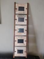 Houten Paneel 5 fotolijstjes,steigerhout, i.g.st, Ophalen, Gebruikt, Hout