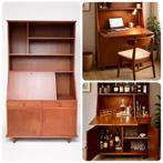 Vintage, deense stijl  Secretaire / Drankenkast, Ophalen, Gebruikt