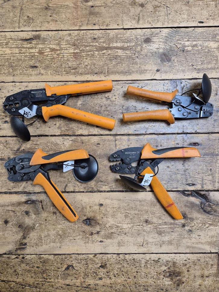 Weidmüller diverse krimptangen - PZ50 / PZ4 / PZ16 / PZ6, Doe-het-zelf en Verbouw, Gereedschap | Handgereedschap, Gebruikt, Ophalen of Verzenden
