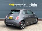 Fiat 500 E 24kwh *34.900 km *climate *leder *stoelverwarming, Gebruikt, Zwart, 4 stoelen, Leder