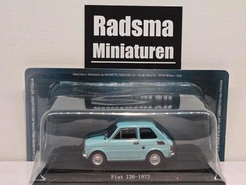 Fiat 126 - 1972 babyblauw - 1:43 Norev Blister beschikbaar voor biedingen