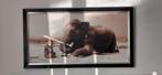 Schilderij / print van Olifant met Monnik met lijst, Huis en Inrichting, Woonaccessoires | Schilderijen, Tekeningen en Foto's