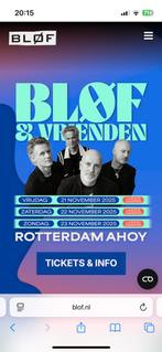 2 kaarten 21 november Blof en vrienden, Tickets en Kaartjes, Twee personen, November