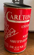 Retro Badminton Shuttles in Koker - Carlton Nylon De-Luxe, Ophalen of Verzenden, Gebruikt, Overige typen