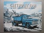 1961 CHEVROLET truck brochure, Nederlands, Boeken, Auto's | Folders en Tijdschriften, Chevrolet, Ophalen of Verzenden, Zo goed als nieuw