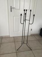 Metalen staande kandelaar, Huis en Inrichting, Woonaccessoires | Kandelaars en Kaarsen, Zwart, Ophalen of Verzenden, Zo goed als nieuw