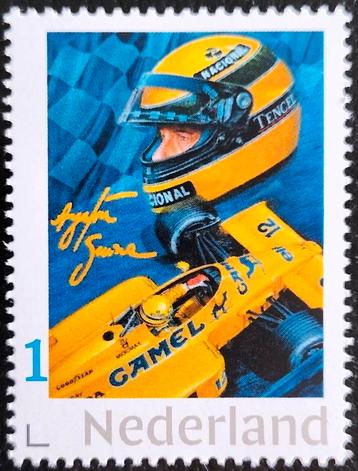 Persoonlijke Postzegel F1 Ayrton Senna met Reclame Camel Pf. beschikbaar voor biedingen
