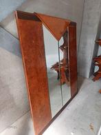 Grote vintage spiegel – wortelnoten fineer – 140x160 cm, Gebruikt, 125 cm of meer, Ophalen of Verzenden, 150 tot 200 cm