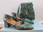 Schoenen slangenprint in groen, 5cm hakjes mt 39, Kleding | Dames, Schoenen, Schoenen met lage hakken, Overige kleuren, Ophalen of Verzenden