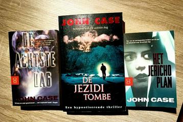 Drie tweedehands thrillerboeken door John Case