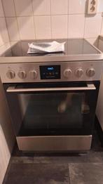 Pelgrim RVS keramisch fornuis met oven 60cm, Ophalen, Gebruikt, Oven, 45 tot 60 cm