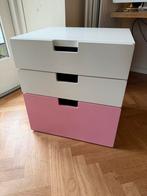 Stuva ladekast ladenblok roze wit Smastad, Ophalen, Minder dan 50 cm, Gebruikt, 3 of 4 laden