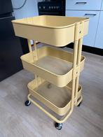 Trolley/roltafel van Ikea - RASKOG geel, Ophalen, Minder dan 50 cm, Overige kleuren, Zo goed als nieuw