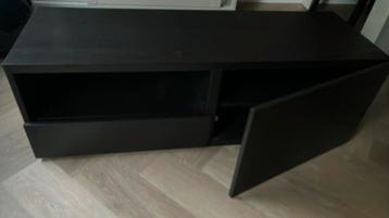 Gratis Besta tv meubel zwart/bruin