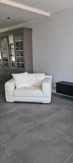Love seat fauteuil wit leer Lederland 150 euro, Ophalen, Gebruikt, 150 tot 200 cm, Leer