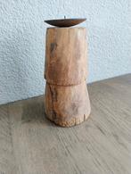 Houten kaarsenstandaard, Ophalen, Bruin, Zo goed als nieuw, Hout