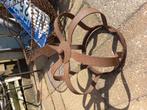 Oude roestige vintage kroon, brocante kroon, Antiek en Kunst, Ophalen of Verzenden