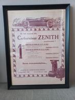Advertentie Zenith carburateur, origineel, Ophalen of Verzenden, Gelezen, Overige merken