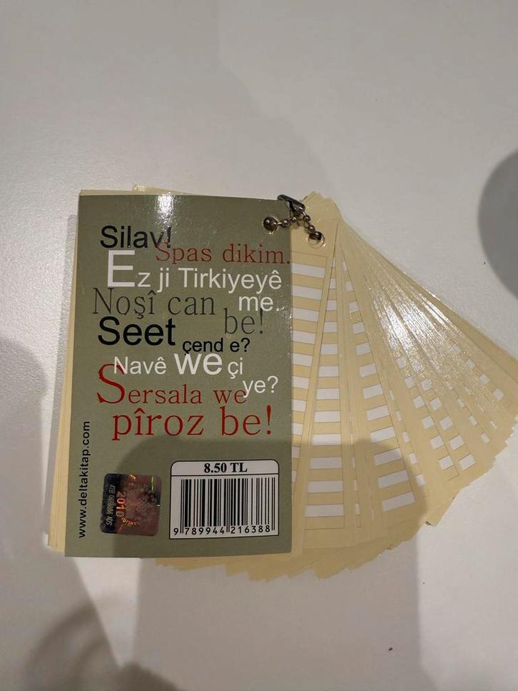 Koerdische Taalkaarten - Kurtce Turkce Cep sozluk, Boeken, Taal | Overige Talen, Zo goed als nieuw, Non-fictie, Ophalen of Verzenden