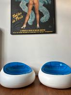 Vintage Ikea Carl Ojerstam opberg Stoelen, Ophalen, Kunststof, Blauw, Zo goed als nieuw