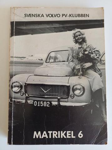 Volvo PV-Klubben Matrikel 6 - Zeldzaam Clubboek beschikbaar voor biedingen