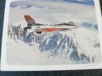 F-16 foto officiële prent achter op tekening en beschrijving, Ophalen of Verzenden, Nieuw, Kaart, Foto of Prent