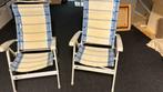 2 of 4 dukdalf stoelen 25 euro per 2 of 4 voor 40 euro., Ophalen of Verzenden, Gebruikt, Aluminium, Inklapbaar