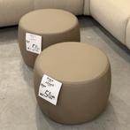 Lederen Poef - NIEUW - €50 | NERGENS GOEDKOPER!, Ophalen, Minder dan 50 cm, Rond, Nieuw