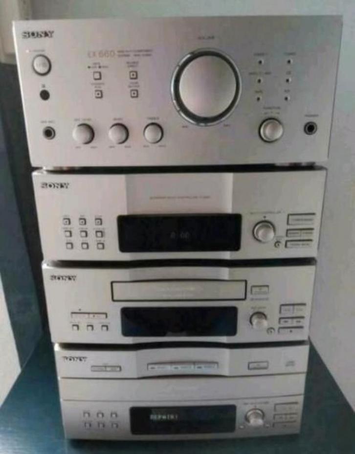 Sony Stereo Set - Klassieke Audio, Audio, Tv en Foto, Stereo-sets, Gebruikt, Cassettedeck, Cd-speler, Tuner of Radio, Sony, Losse componenten