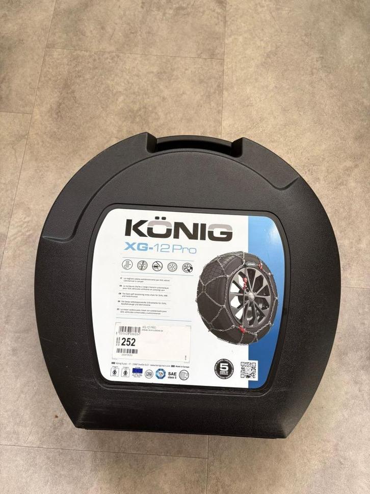 Te Huur Sneeuwkettingen König xg12 pro Tesla Model Y, Auto diversen, Sneeuwkettingen, Nieuw, Ophalen
