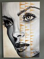 Schilderij Vrouw - Modern 80x120cm, Antiek en Kunst, Ophalen