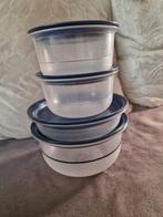 4 delige set Tupperware kommen., Ophalen of Verzenden, Zo goed als nieuw, Blauw, Schaal