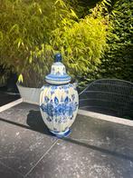 Dekselvaas Delftsblauw,vintage, Ophalen of Verzenden