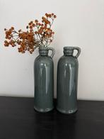 2 stuks BRYNXZ fles grijs blauw, Huis en Inrichting, Blauw, Nieuw, Ophalen of Verzenden, Glas