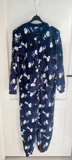 donkerblauwe snoopy woodstock peanuts fleece onesie maat S/M, Blauw, Peanuts, Ophalen of Verzenden, Maat 36 (S)