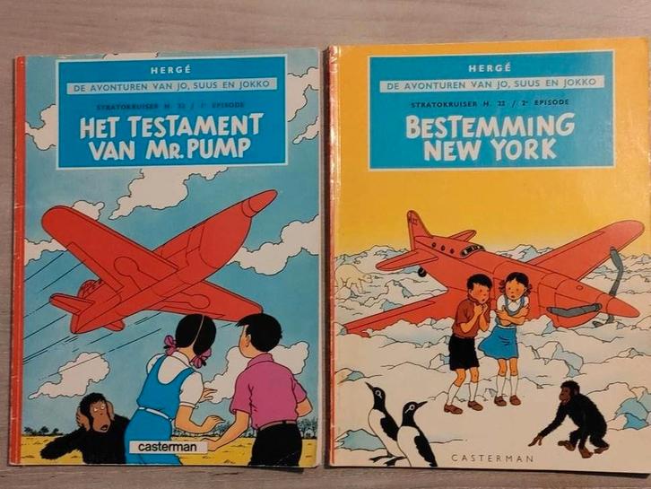 Jo, Suus en Jokko - Testament Mr. Pump & Bestemming New York, Boeken, Stripboeken, Gelezen, Meerdere stripboeken, Ophalen of Verzenden