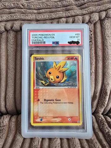   ULTRA RARE PSA 10 TORCHIC REV FOIL - EX EMERALD 1of17❗ beschikbaar voor biedingen