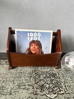 Vintage jaren 70 houten platenbak / lectuurbak, Huis en Inrichting, Woonaccessoires | Krantenbakken en Lectuurbakken, Ophalen of Verzenden